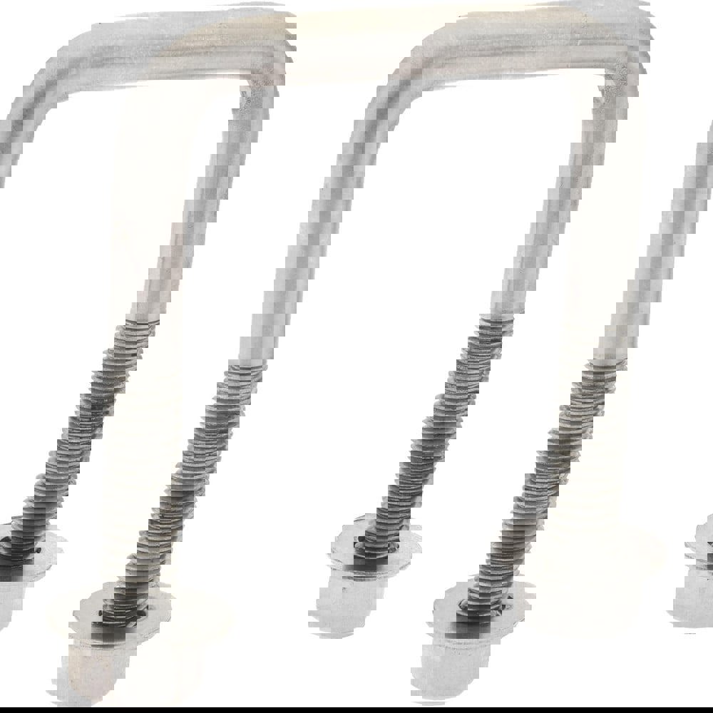 Square U-Bolt: Without Mount Plate, 3/8-16 UNC, 1-1/2